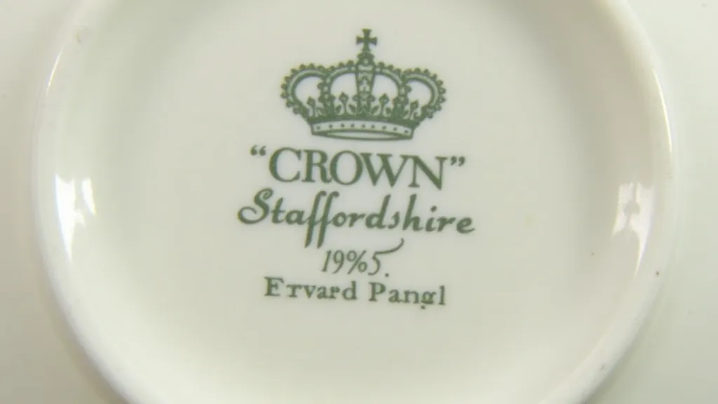 Crown Staffordshire backstamp detail