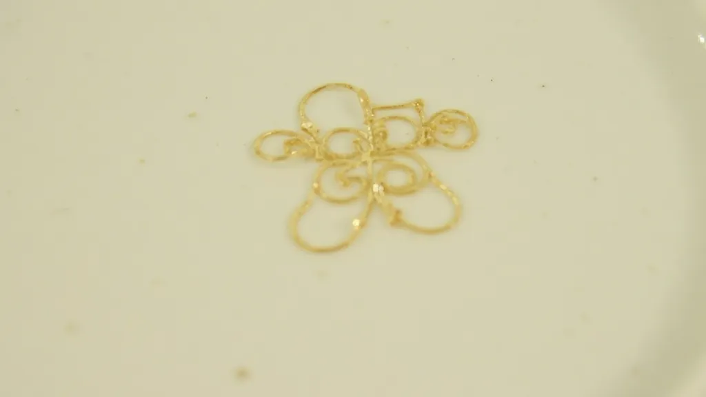 Faded mark on a teacup